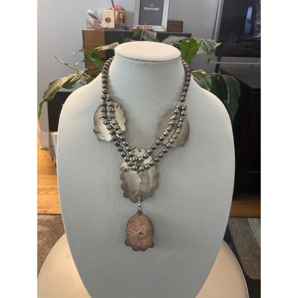 ONE OF THE MOST LUXURIOUS VINTAGE NATIVE AMERICAN NAVAJO TURQUOISE STERLING SILV - Picture 6 of 13